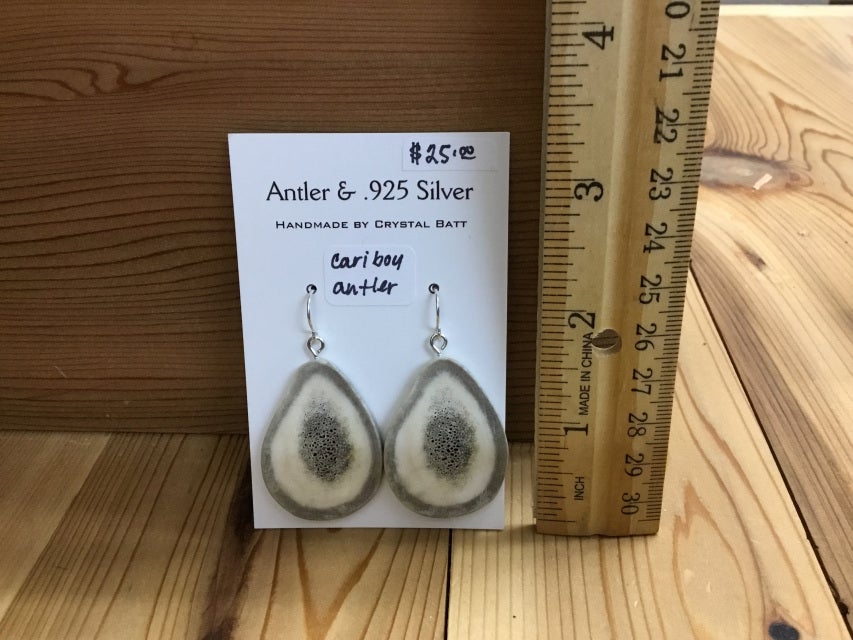 Alaskan Caribou Antler Earrings